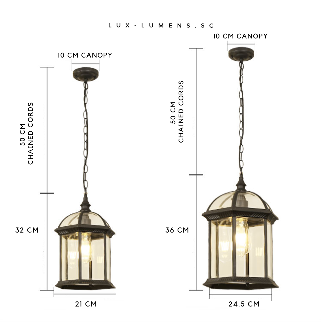 Santa Fe Outdoor Industrial Pendant Light Luxlumens