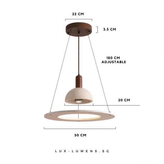 Moshi - Travertine Pendant Light – Lux-lumens