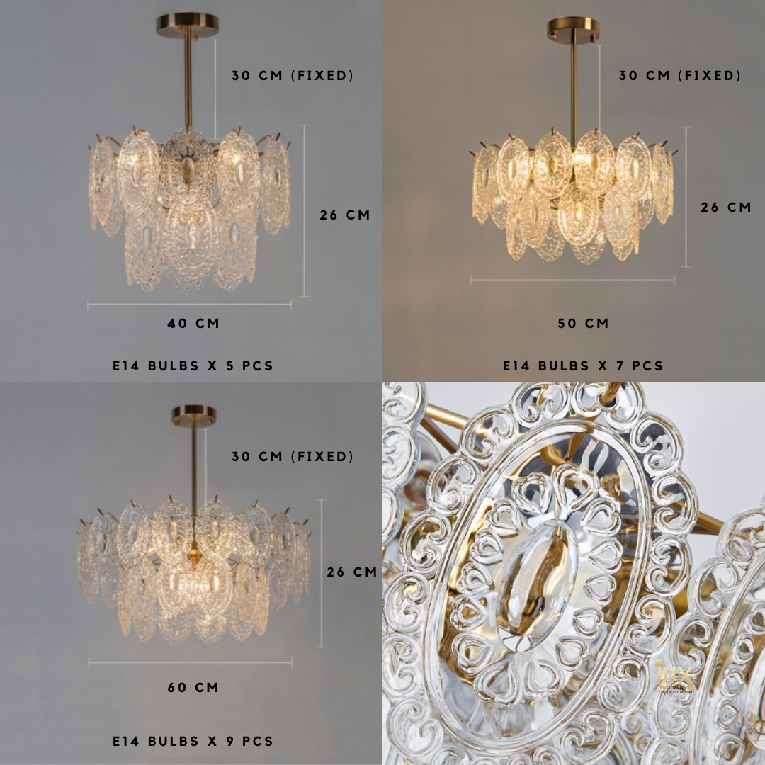 Adolpha - Victorian Glassware Ceiling Chandelier – Lux-lumens
