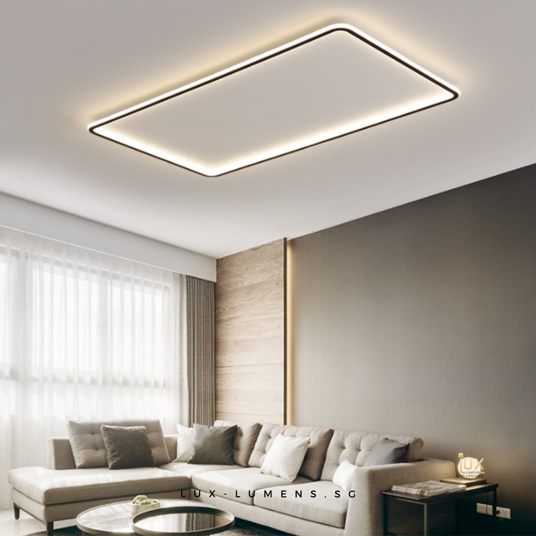Rectangular Led Ceiling Light TML 48W 72W Black White Rectangular LED