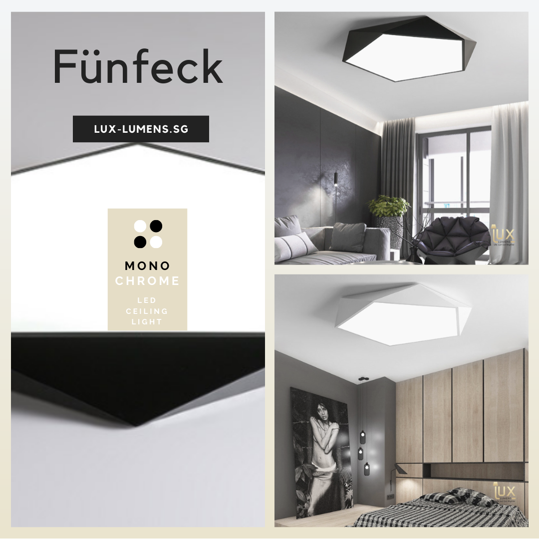 Fünfeck - Pentagon LEDs Ceiling Light – Lux-lumens