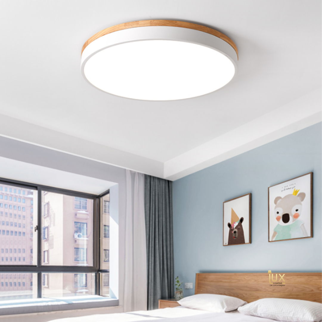 Halvdeler - Round Scandinavian LEDs Ceiling Light – Lux-lumens